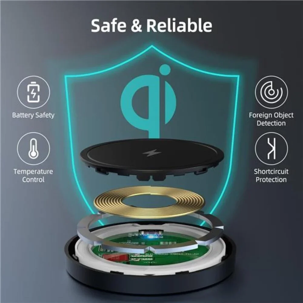 Magnetic Wireless Charger for iPhone, 15W Fast Mag Safe Charger 2 Pack Charging